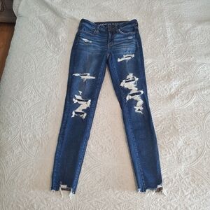 Ripped Skinny Jeans American Eagle